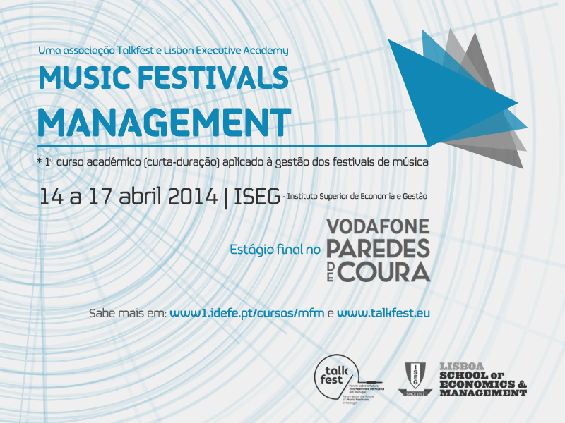 Talkfest lança curso "Music Festivals Management"