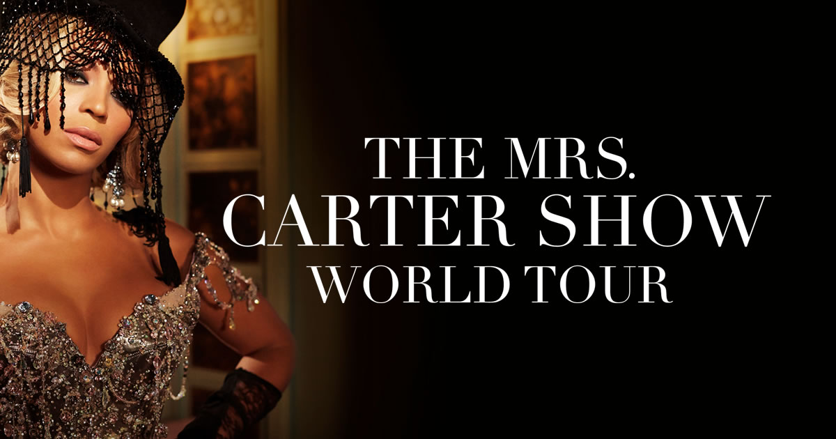 "The Mrs. Carter Show World Tour 2014 Starring BEYONCÉ" em Lisboa a 26 e 27 de Março de 2014