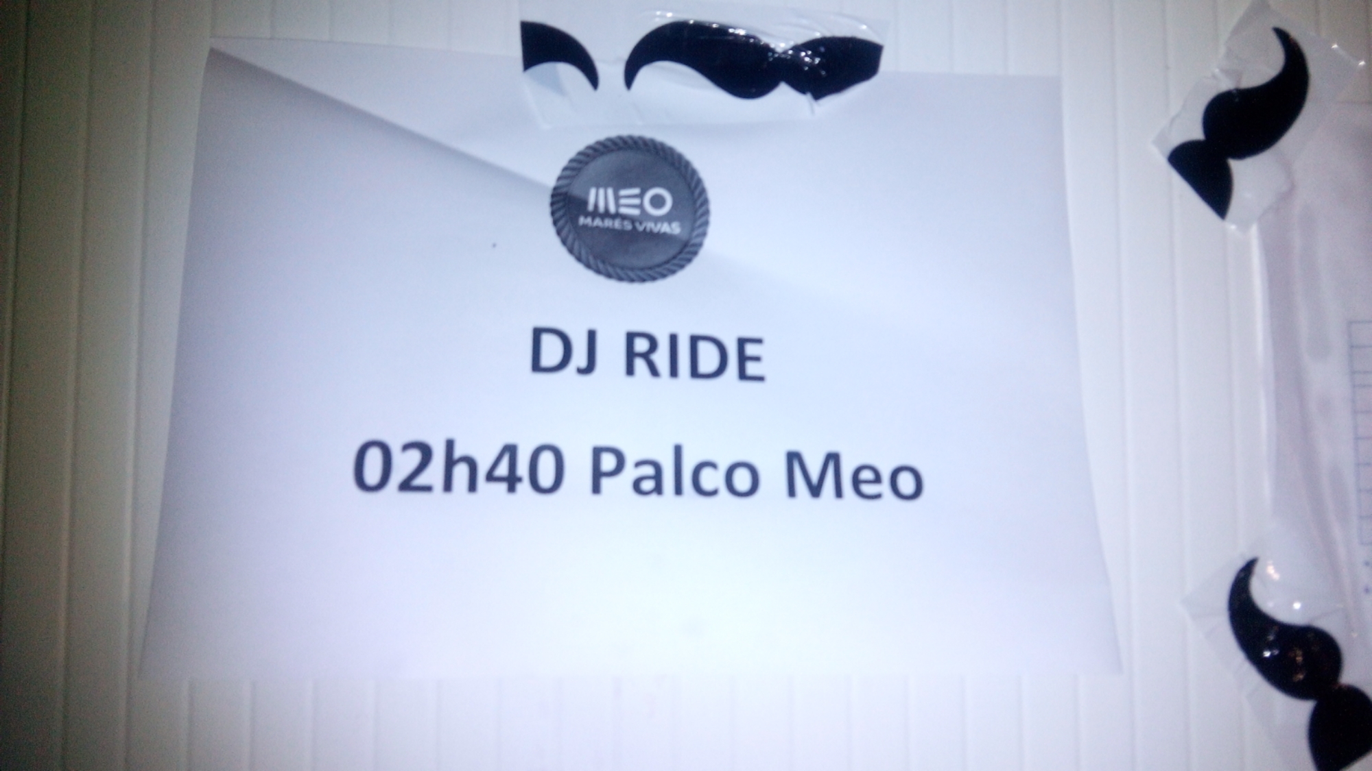 Última Hora! DJ Ride no palco MEO do #meomaresvivas