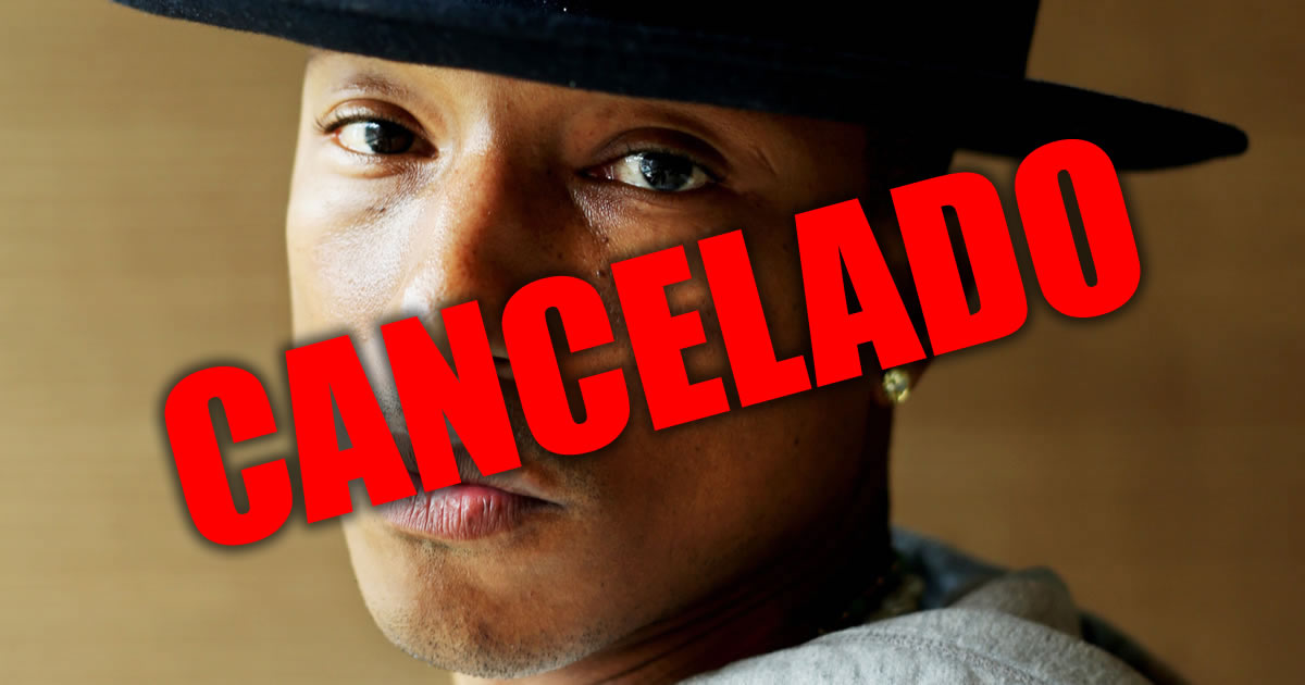Cancelados os concertos de Pharrell Williams em Portugal e Espanha