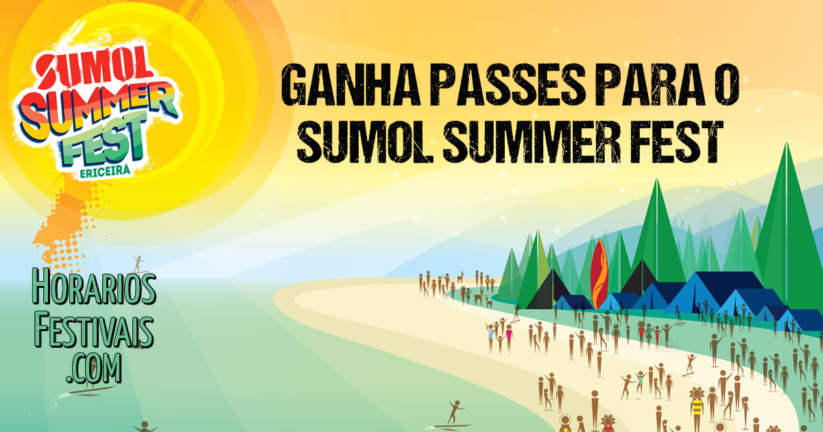 Passatempo: 3 passes para o Sumol Summer Fest 2015