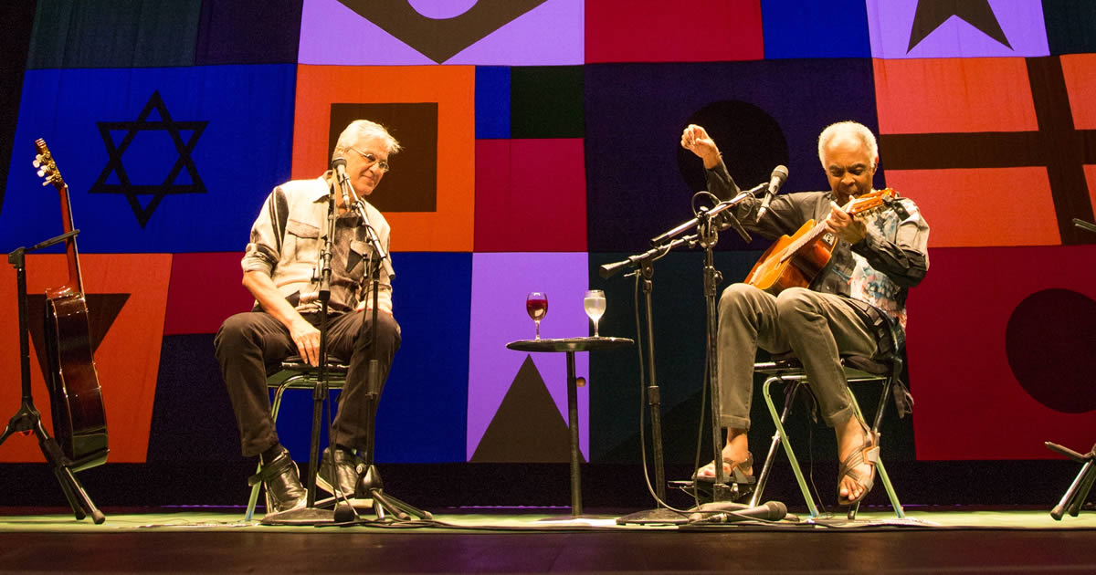 Caetano Veloso e Gilberto Gil ao vivo nos Coliseus em Abril