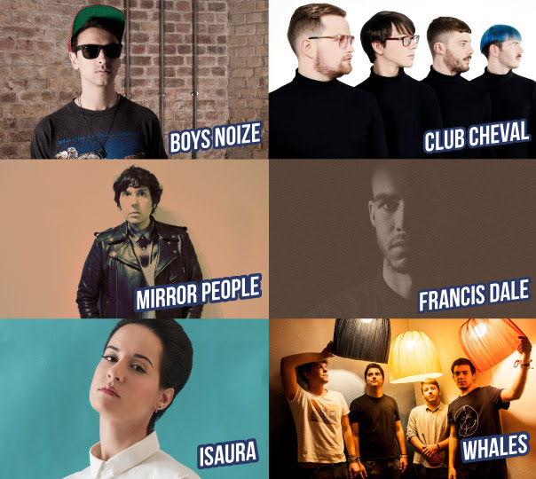 Boys Noize, Club Cheval, Mirror People, Francis Dale, Isaura e Whales no Alive