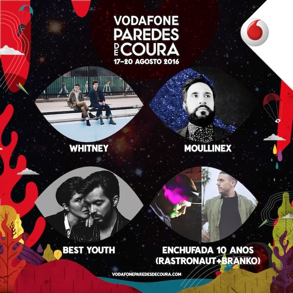 Whitney, Best Youth, Moullinex, Branko e Rastronaut no Vodafone Paredes de Coura