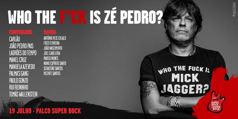 Super Bock Super Bock vai contar com tributo a Zé Pedro: "Who The F*uck Is Zé Pedro?