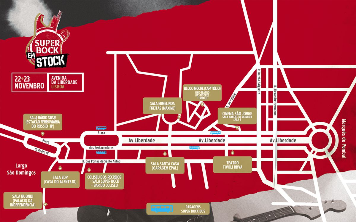 Super Bock em Stock 2019 - Mapa do recinto