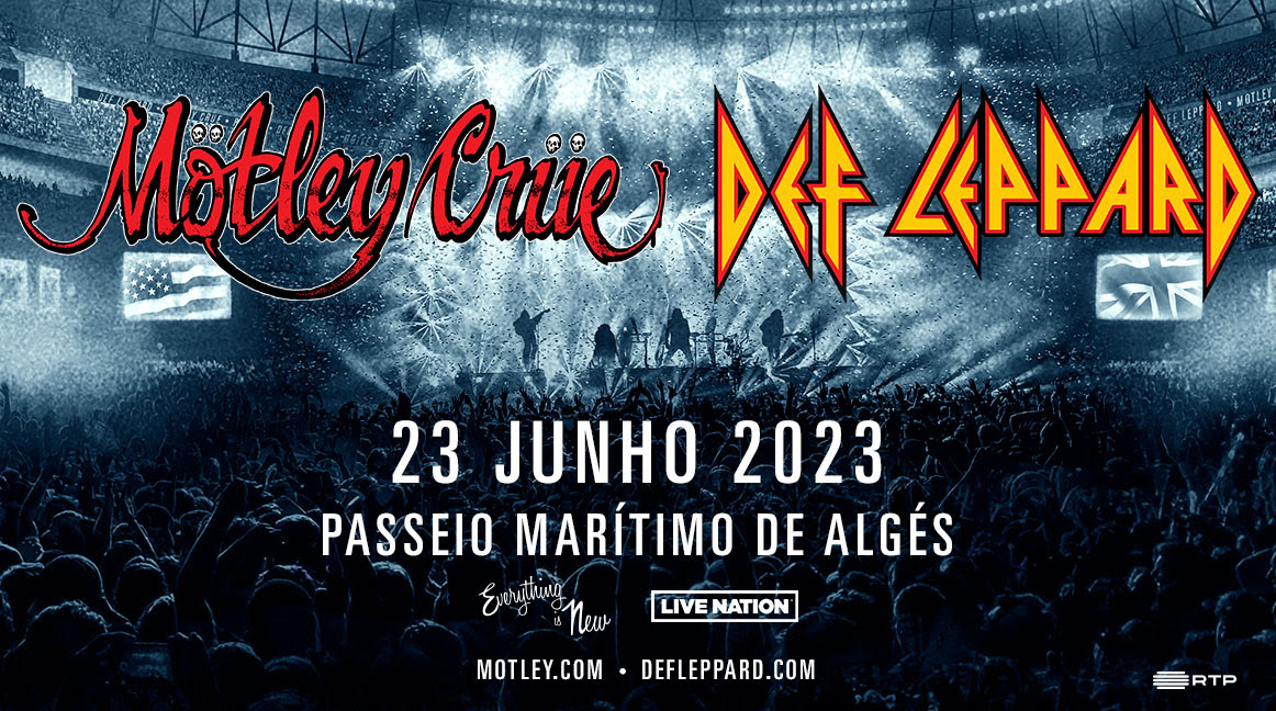 Mötley Crüe e Def Leppard apresentam "The World Tour" em Portugal em Junho de 2023