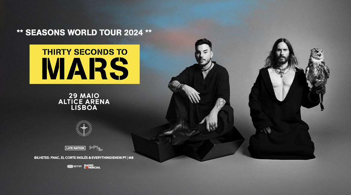 Thirty Seconds to Mars trazem Seasons World Tour a Lisboa, em 2024