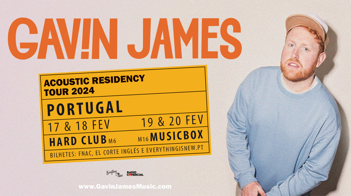Gavin James traz a "Acoustic Residency Tour" a Portugal e anuncia quatro datas em 2024