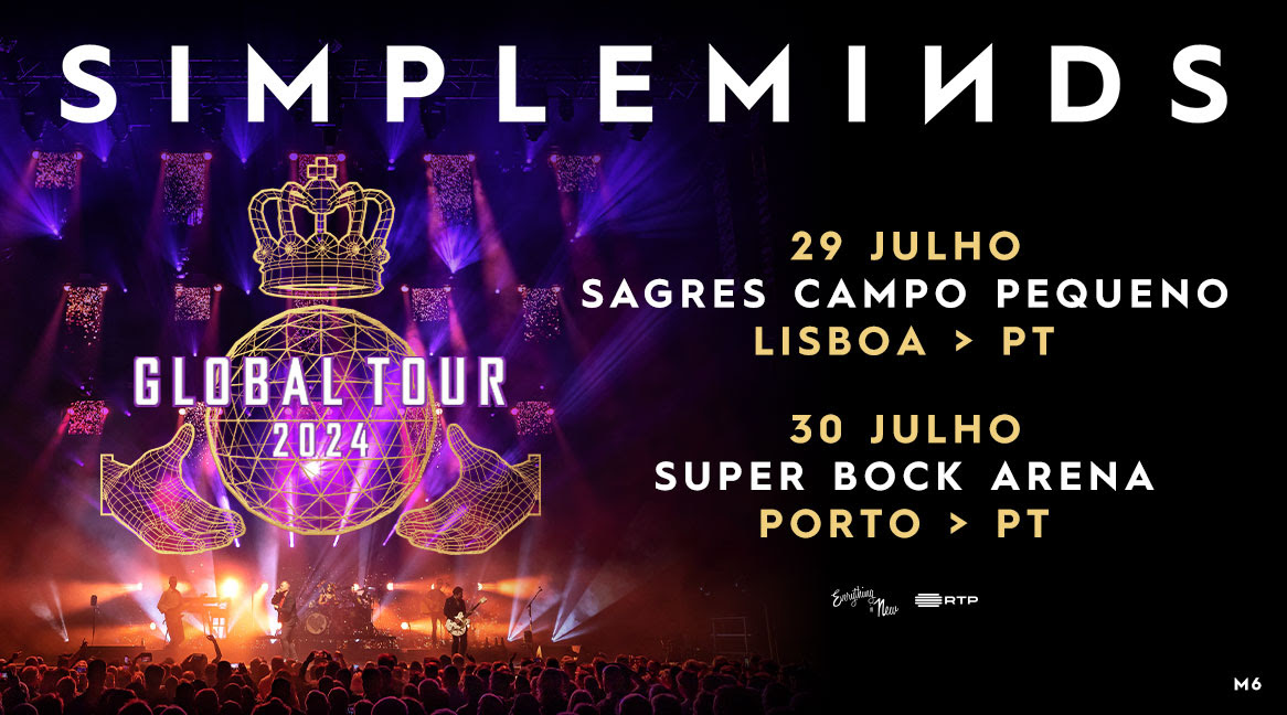 Simple Minds anunciam "Global Tour 2024" com passagem por Lisboa e Porto, no próximo ano