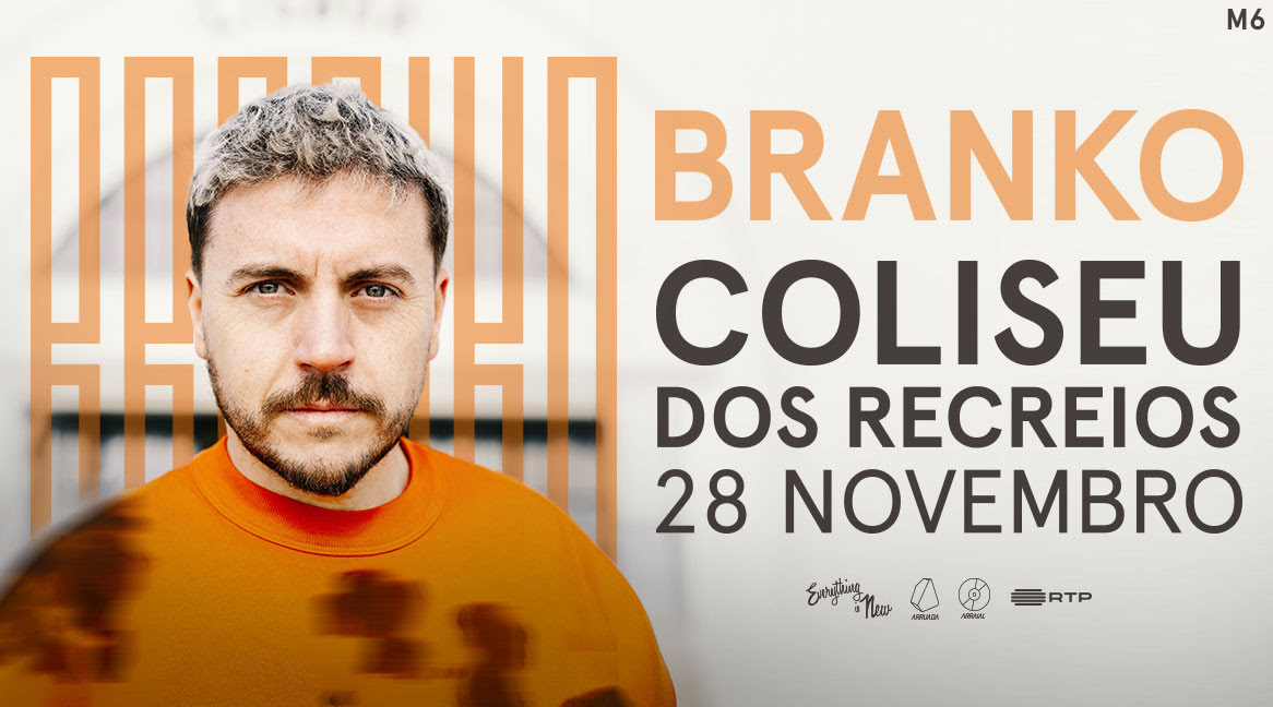 Branko em nome próprio no Coliseu de Lisboa a 28 de Novembro