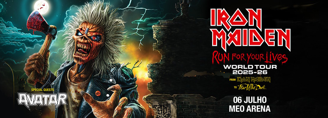 Iron Maiden de volta a Lisboa, a 6 julho 2025 na MEO Arena