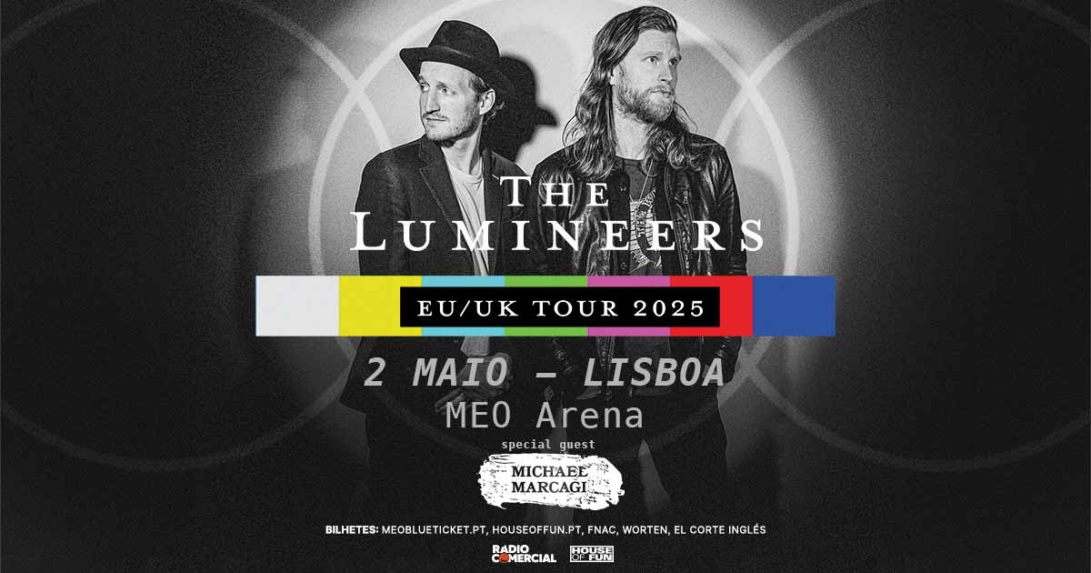 The Lumineers ao vivo na MEO Arena em 2025