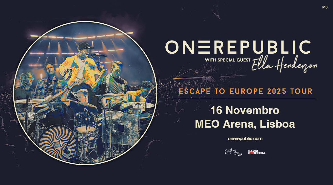 OneRepublic em nome próprio na MEO Arena em Novembro de 2025