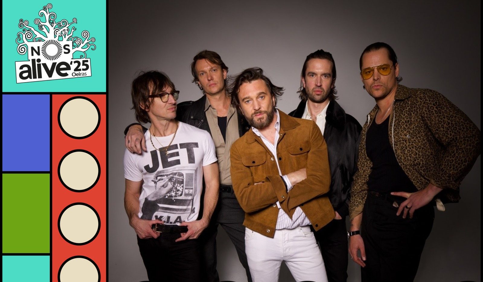 Jet aterram no palco NOS do NOS Alive'25 no dia 12 de Julho